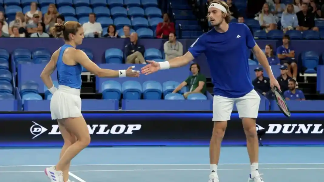 sakkari - tsitsipas Σάκκαρη και Τσιτσιπάς έκαναν το 2-1 για την Ελλάδα