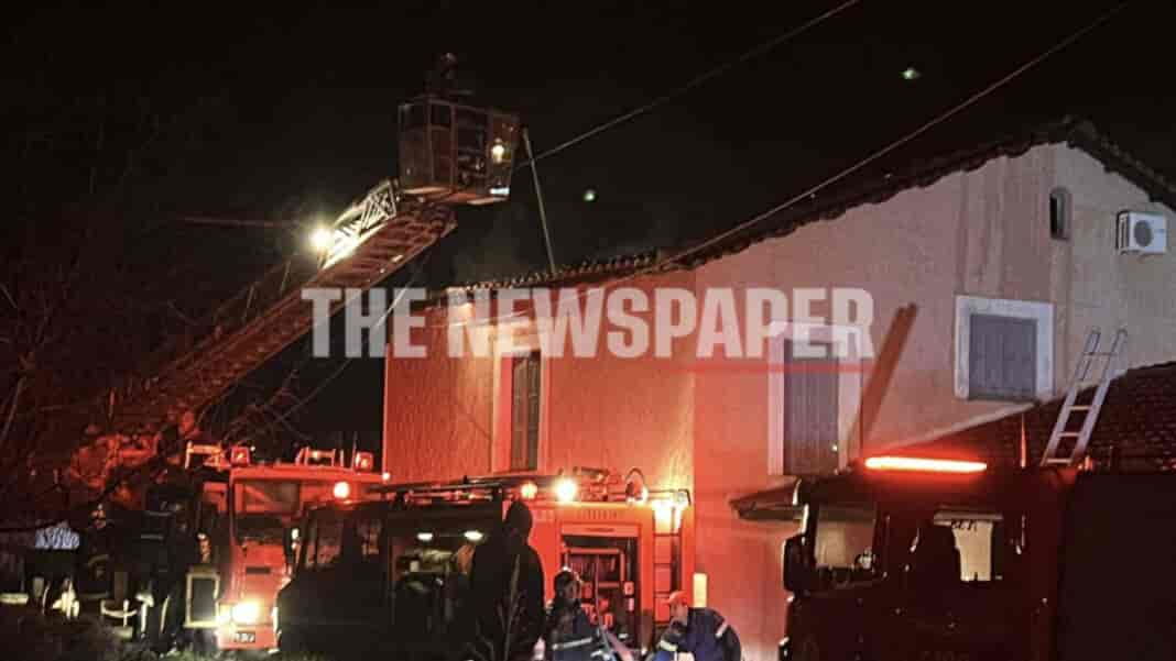 Φωτιά στα Κάτω Λεχώνια Μαγνησίας