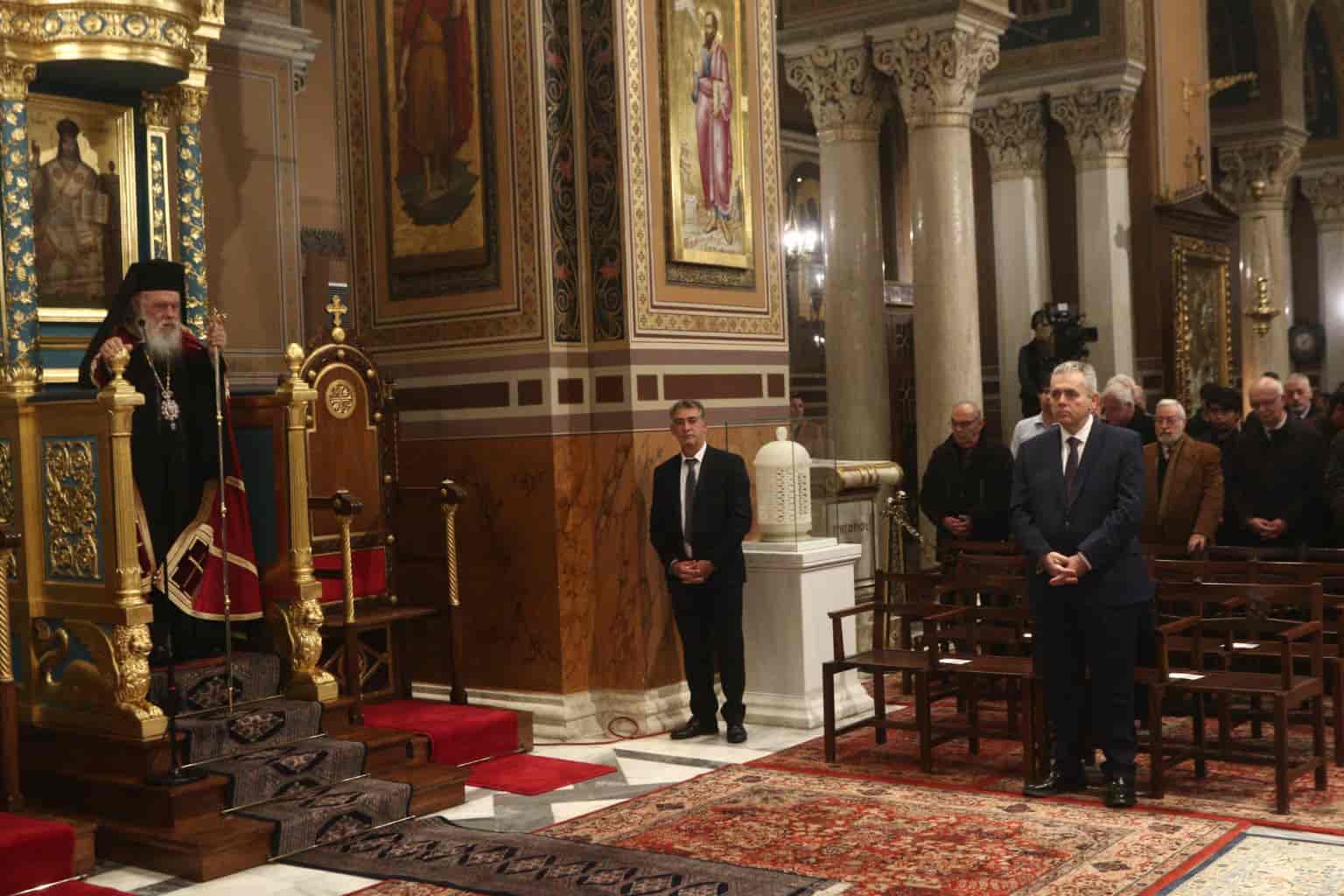 Μ. Χαρακόπουλος στη Μητρόπολη Αθηνών