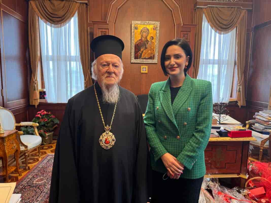 Στο Οικουμενικό Πατριαρχείο η Ελευθερία Τζανακούλη για τον καθαγιασμό των υδάτων