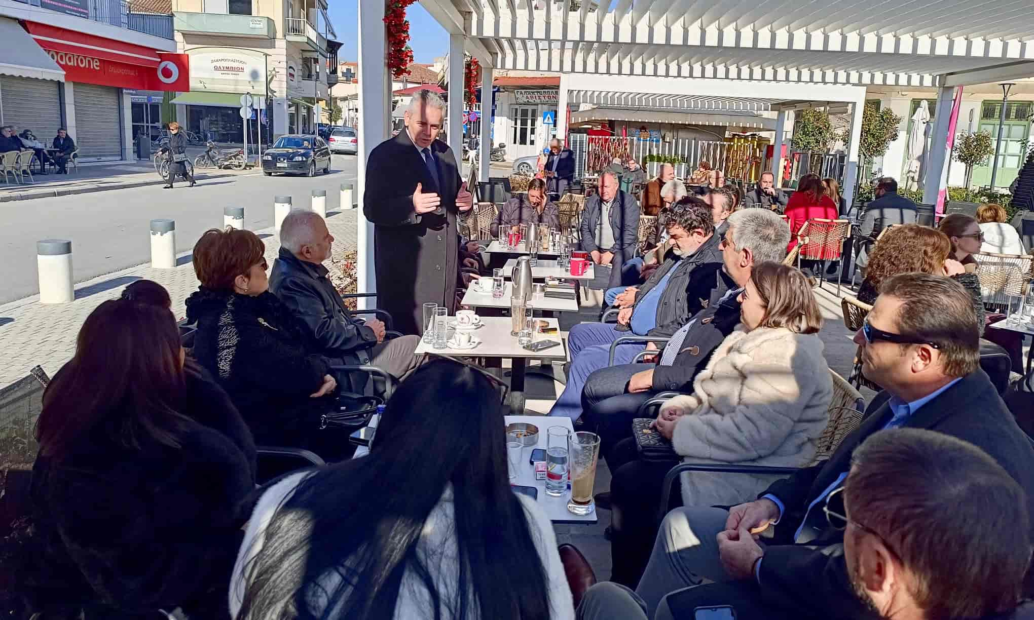 Μ. Χαρακόπουλος στον Τύρναβο: Στοίχημα της νέας χρονιάς η μάχη με την ακρίβεια