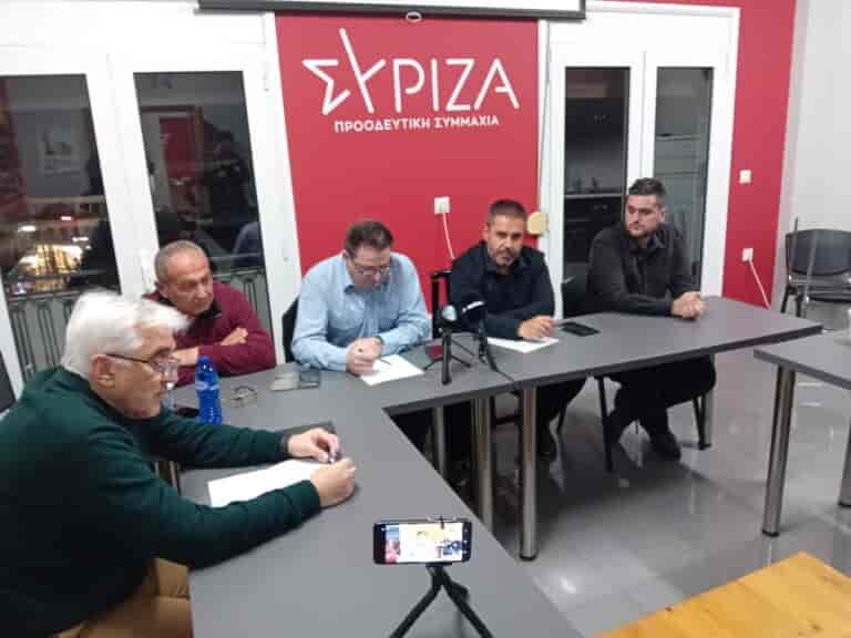 Στήριξη του ΣΥΡΙΖΑ Λάρισας στις κινητοποιήσεις που ετοιμάζουν οι αγρότες