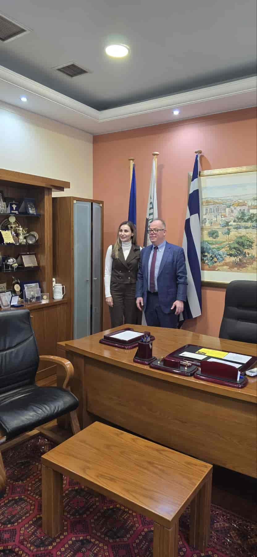 Συνάντηση Χρ.Γιακουβή με την Εμπορική Ακόλουθο του Τουρκικού Προξενείου στη Θεσσαλονίκη