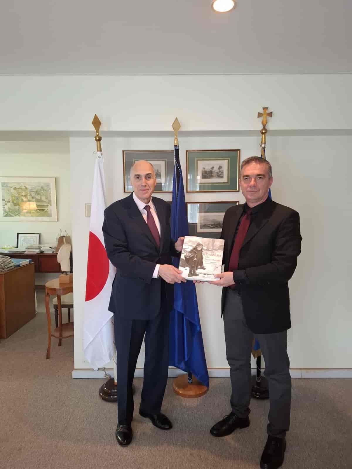 Επίσκεψη εργασίας αντιπροσωπίας της Περιφέρειας Θεσσαλίας στην Ελληνική Πρεσβεία στο Τόκιο και συνάντηση με τον πρέσβη Ν. Αργυρό