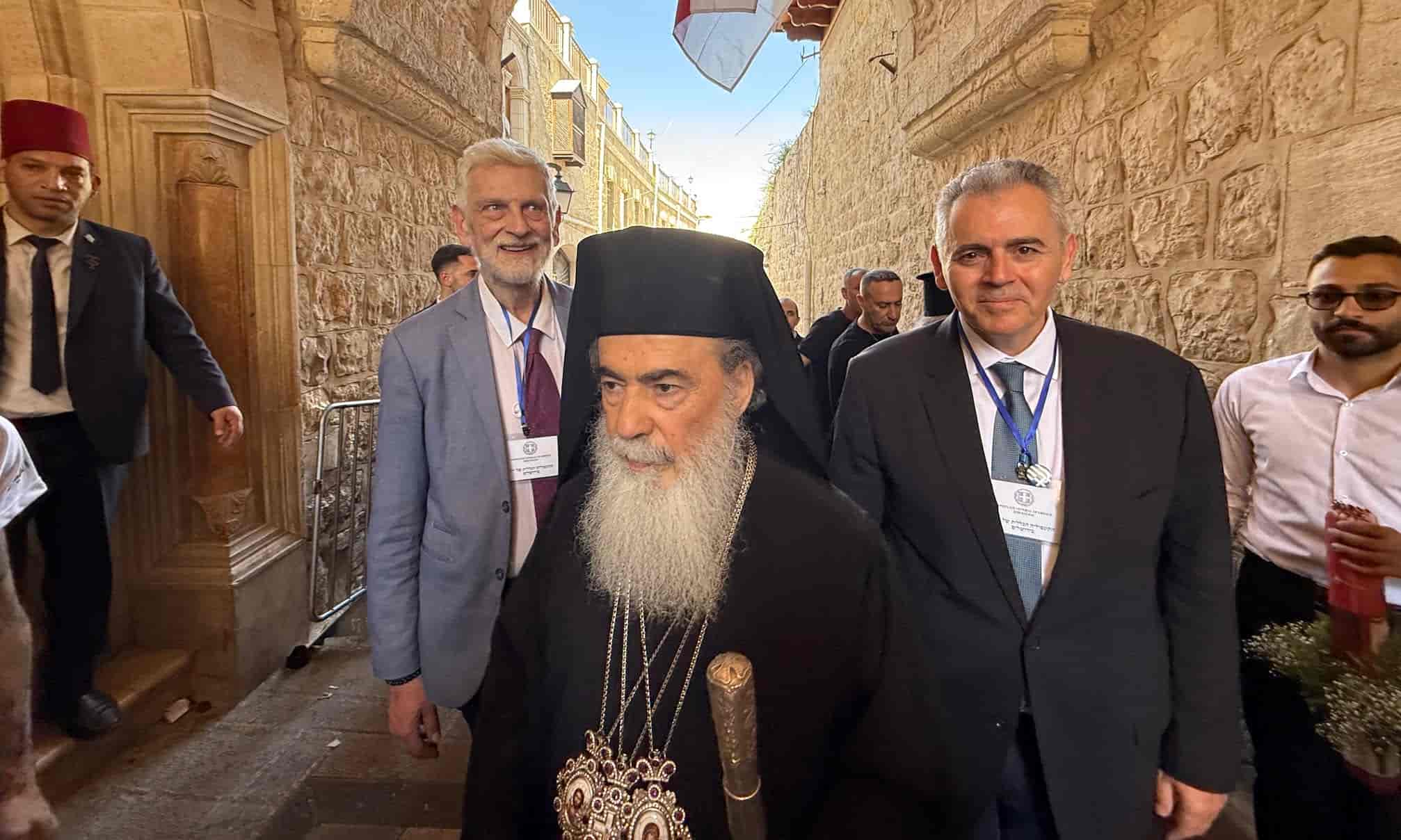 Μ. Χαρακόπουλος από Πανάγιο Τάφο στα Ιεροσόλυμα