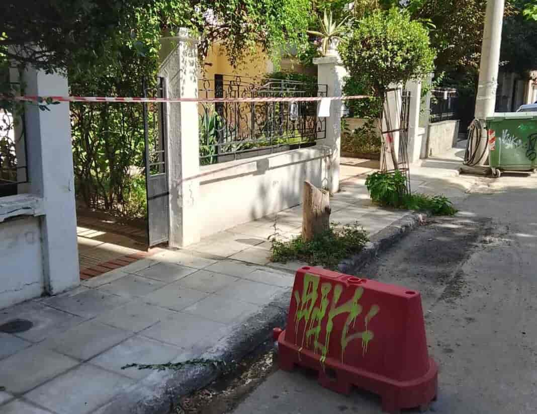 Εργασίες πλύσης στην οδό Ροΐδου, σήμερα, Τετάρτη από την Αντιδημαρχία Καθαριότητας