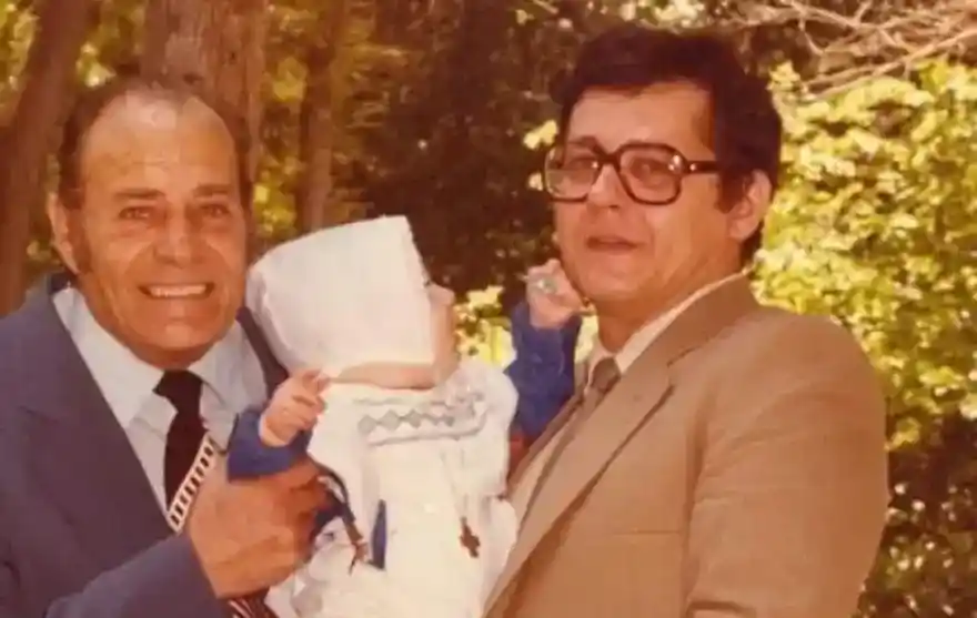 Ο Δημήτρης Κωνσταντάρας με τον πατέρα του, Λάμπρο