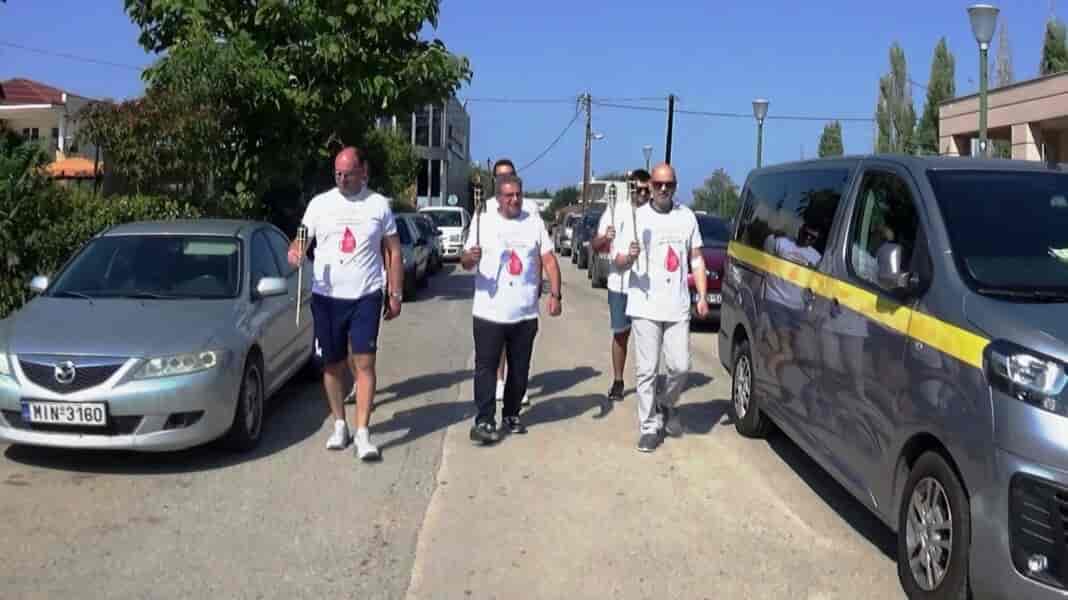 Τα Φάρσαλα υποδέχθηκαν την φλόγα της Πανελλήνιας Λαμπαδηδρομίας Εθελοντών Αιμοδοτών