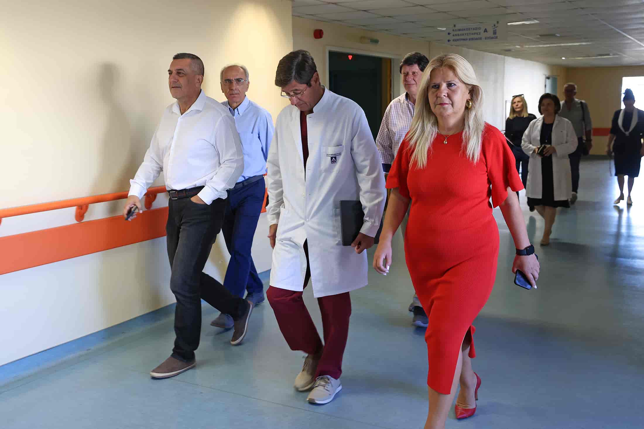 Επίσκεψη Δημ. Κουρέτα στο Πανεπιστημιακό Νοσοκομείο Λάρισας