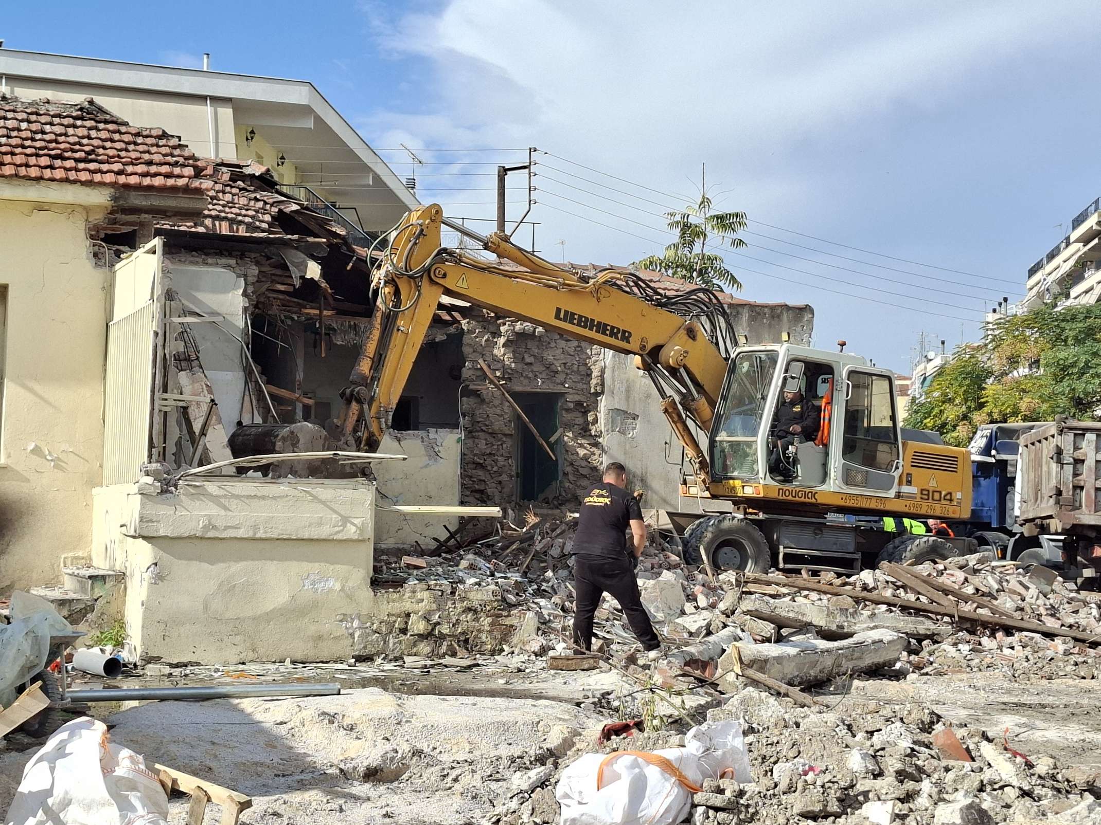 Λάρισα: Σε εξέλιξη τα έργα στον κόμβο της Ηρ. Πολυτεχνείου & Φαρσάλων