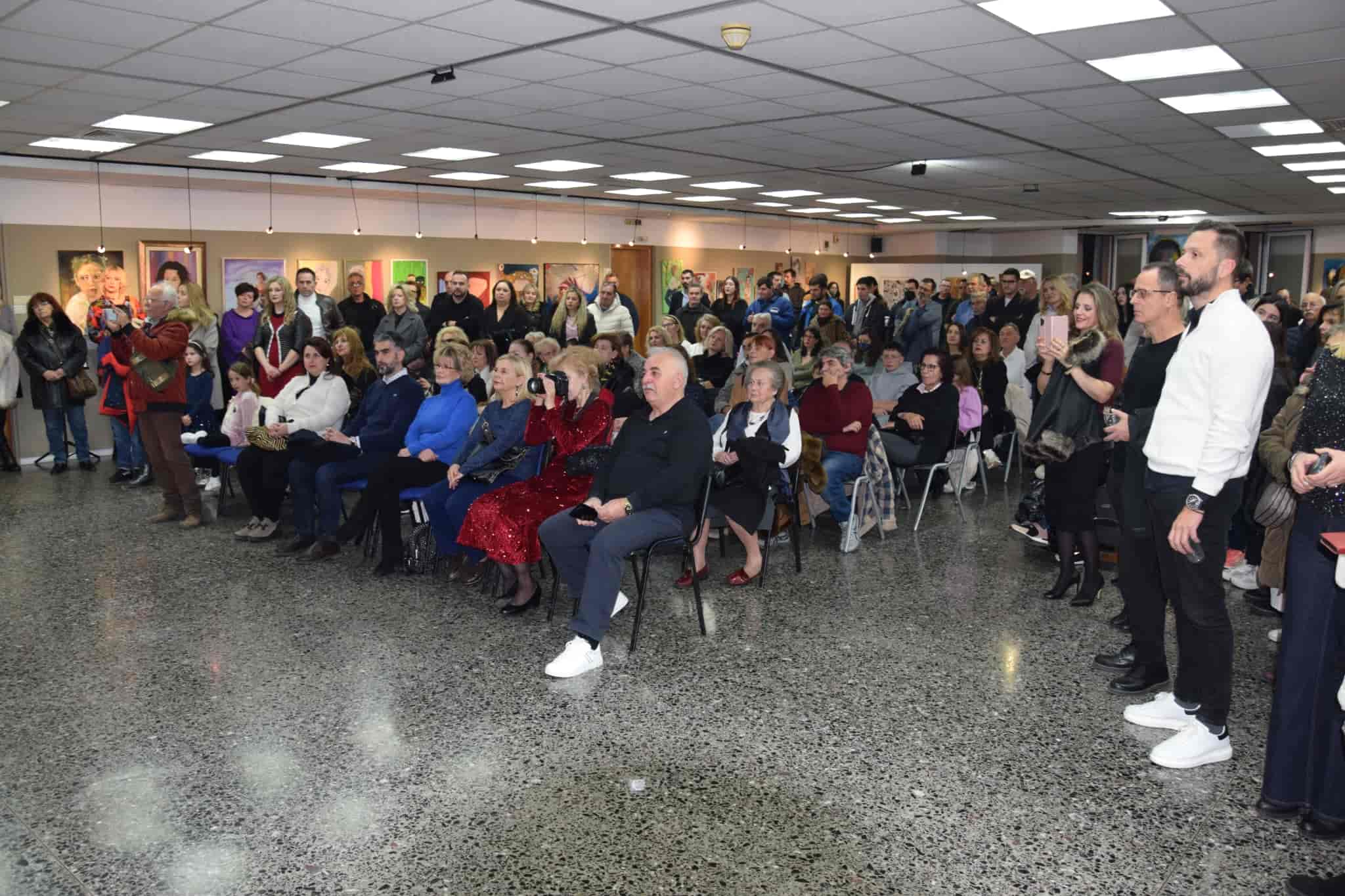 εγκαίνια της έκθεσης εικαστικών δημιουργημάτων με θέμα «ΠΑΙΔΙ, ΠΝΟΗ ΤΟΥ ΜΕΛΛΟΝΤΟΣ», που διοργάνωσε ο Σύλλογος Εικαστικών Ν. Λάρισας