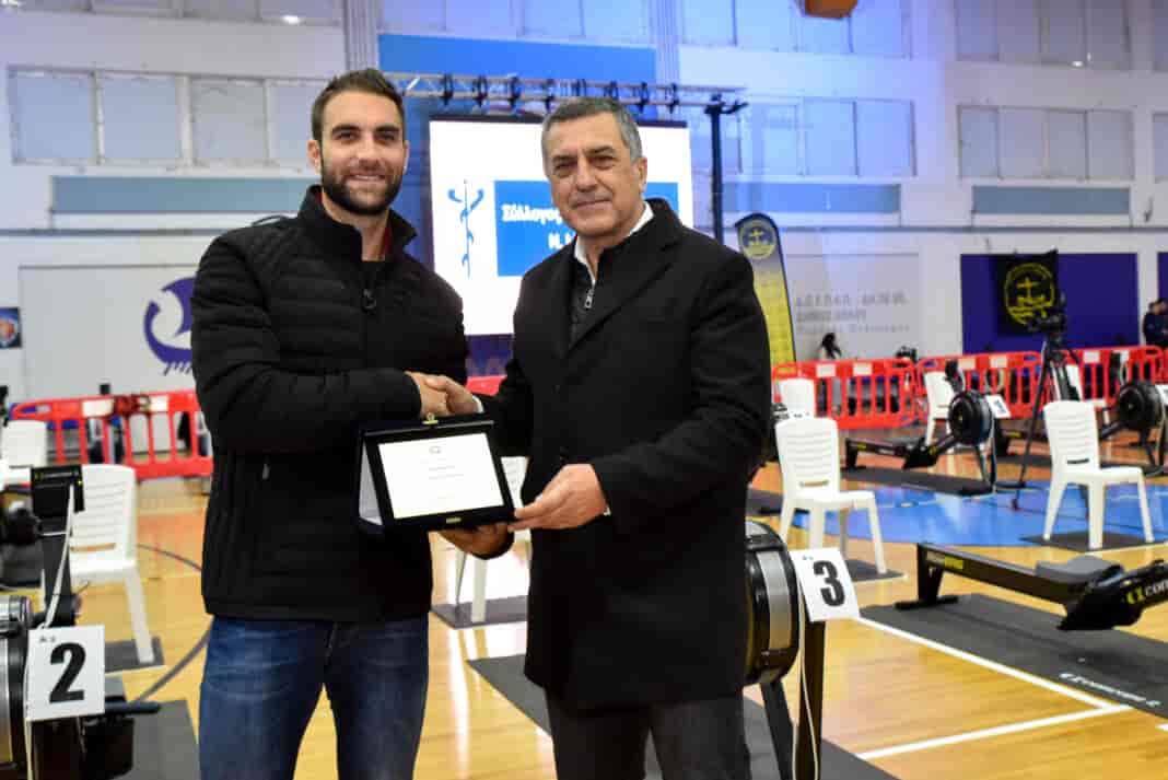 DOM_2456 O Δημήτρης Κουρέτας στην τελετή έναρξης του 4ου Πανελλήνιου Πρωταθλήματος Κλειστής Κωπηλασίας