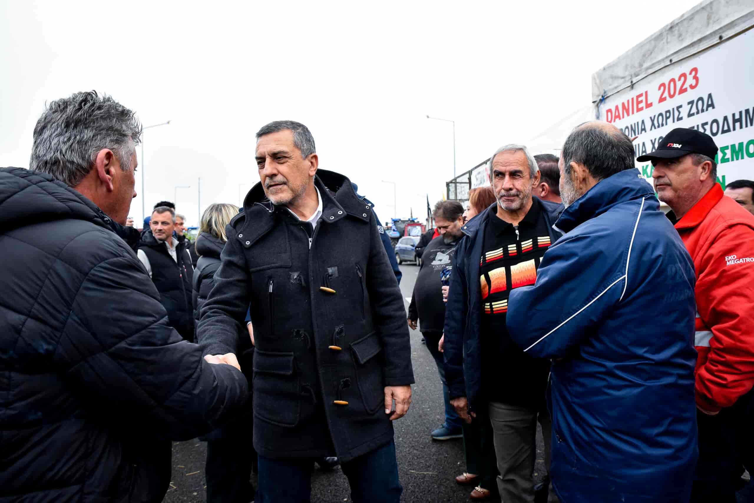 Στον Κόμβο του Ε65 ο  Περιφερειάρχης Θεσσαλίας Δημήτρης Κουρέτας