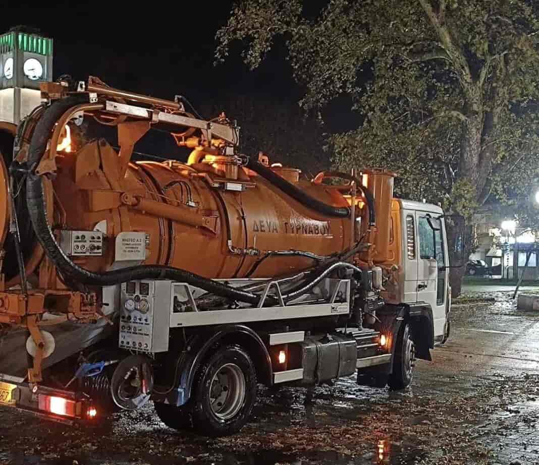 Σε πλήρη κατάσταση επιφυλακής λόγω της κακοκαιρίας «BYRON» ο Δήμος Τυρνάβου