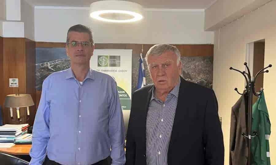 Συνάντηση του Θανάση Νασιακόπουλου με τον Γενικό Γραμματέα Δασών Στάθη Σταθόπουλου