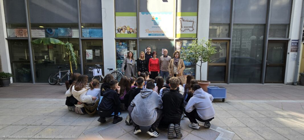 6o dimotiko koinoniko Σημαντική ποσότητα τροφίμων προσέφεραν του 6ου Δημοτικού Σχολείου Λάρισας στο Κοινωνικό Παντοπωλείο