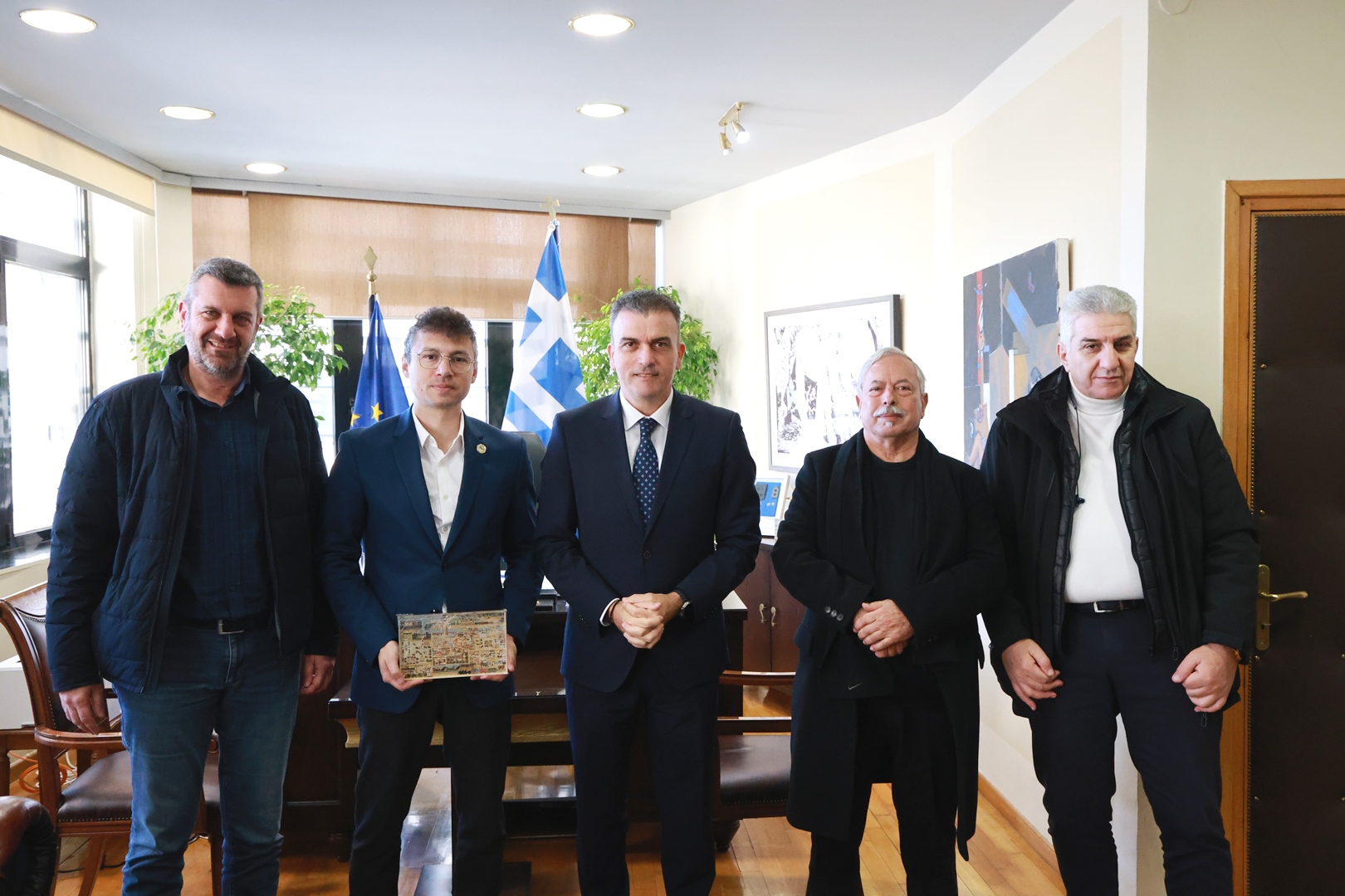 Με τον Δήμαρχο Μάνδρας-Ειδυλλίας ο Δήμαρχος Λαρισαίων