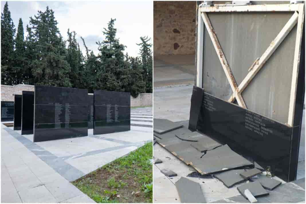 kaisariani Βανδάλισαν το μνημείο των εκτελεσθέντων της Καισαριανής μετά τη δημοσίευση των φωτογραφιών