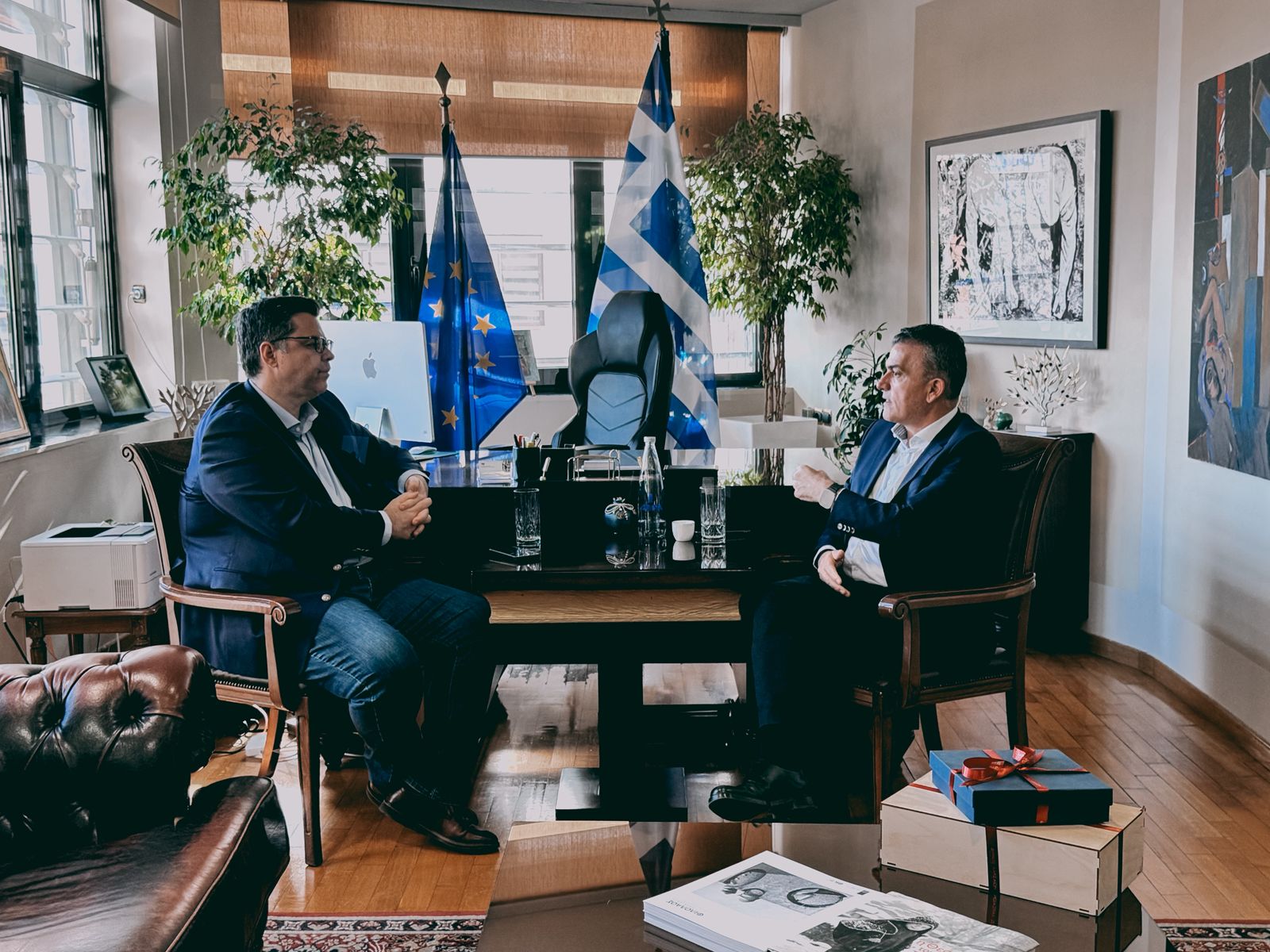 Έργα και δράσεις με επίκεντρο τη Λάρισα και τη Θεσσαλία στη συνάντηση Θ.Κοντογεώργη και Θ.Μαμάκου